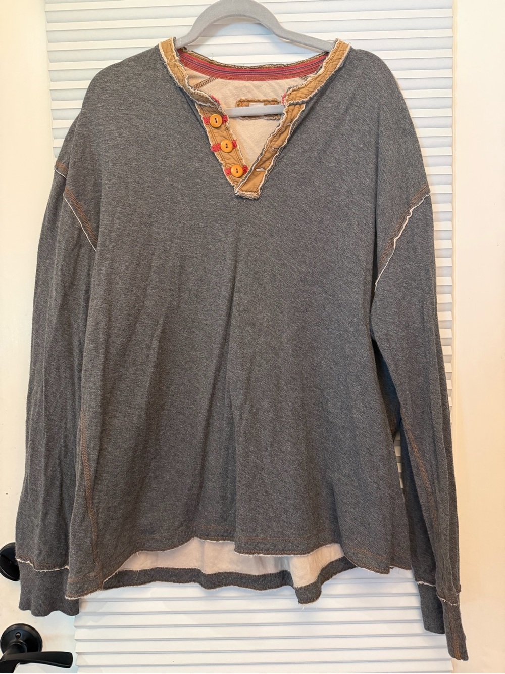 Carbon2cobalt men’s Gray Layered Long-Sleeve XL